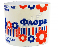 Бумага туалетная Флора без втулки
