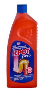 Чистящее Крот 1 л для канализационных труб